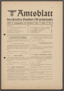 Amtsblatt des Kreises Dietfurt (Wartheland) 1943.03.05 nr 9