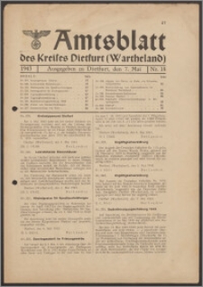 Amtsblatt des Kreises Dietfurt (Wartheland) 1943.05.07 nr 18