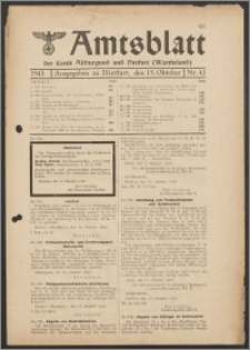 Amtsblatt des Kreises Altburgund u. Dietfurt (Wartheland) 1943.10.15 nr 41