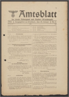 Amtsblatt des Kreises Altburgund u. Dietfurt (Wartheland) 1944.01.28 nr 4