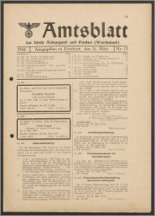 Amtsblatt des Kreises Altburgund u. Dietfurt (Wartheland) 1944.03.31 nr 13