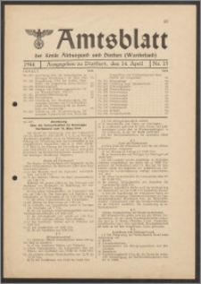 Amtsblatt des Kreises Altburgund u. Dietfurt (Wartheland) 1944.04.12 nr 15