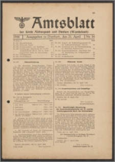 Amtsblatt des Kreises Altburgund u. Dietfurt (Wartheland) 1944.04.21 nr 16