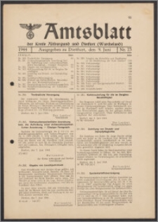 Amtsblatt des Kreises Altburgund u. Dietfurt (Wartheland) 1944.06.09 nr 23