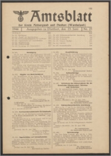 Amtsblatt des Kreises Altburgund u. Dietfurt (Wartheland) 1944.06.23 nr 25