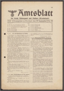 Amtsblatt des Kreises Altburgund u. Dietfurt (Wartheland) 1944.09.29 nr 39