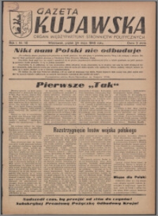 Gazeta Kujawska : organ międzypartyjnych stronnictw politycznych 1946.05.24, R. 1, nr 118