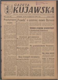 Gazeta Kujawska : organ międzypartyjnych stronnictw politycznych 1946.10.08, R. 1, nr 229