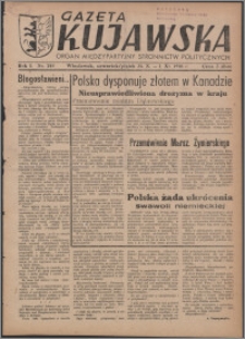 Gazeta Kujawska : organ międzypartyjnych stronnictw politycznych 1946.10.31/11.01, R. 1, nr 249