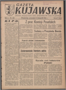 Gazeta Kujawska : organ międzypartyjnych stronnictw politycznych 1946.11.21, R. 1, nr 266