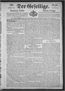 Der Gesellige : Graudenzer Zeitung 1898.07.03, Jg. 72, No. 153