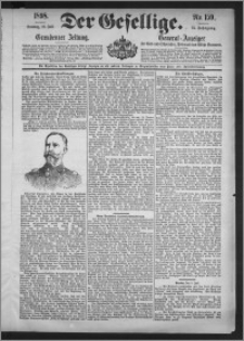 Der Gesellige : Graudenzer Zeitung 1898.07.10, Jg. 73, No. 159