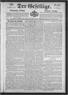 Der Gesellige : Graudenzer Zeitung 1898.07.21, Jg. 73, No. 168