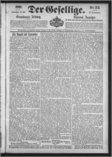 Der Gesellige : Graudenzer Zeitung 1898.07.28, Jg. 73, No. 174