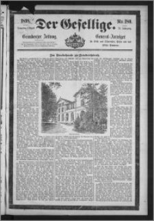 Der Gesellige : Graudenzer Zeitung 1898.08.04, Jg. 73, No. 180