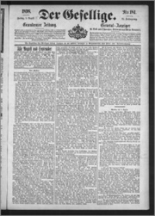 Der Gesellige : Graudenzer Zeitung 1898.08.05, Jg. 73, No. 181