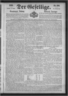 Der Gesellige : Graudenzer Zeitung 1898.08.16, Jg. 73, No. 190
