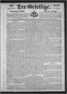 Der Gesellige : Graudenzer Zeitung 1898.08.19, Jg. 73, No. 193