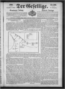 Der Gesellige : Graudenzer Zeitung 1898.08.27, Jg. 73, No. 200