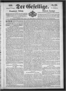 Der Gesellige : Graudenzer Zeitung 1898.08.28, Jg. 73, No. 201