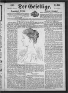 Der Gesellige : Graudenzer Zeitung 1898.09.01, Jg. 73, No. 204