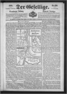 Der Gesellige : Graudenzer Zeitung 1898.09.08, Jg. 73, No. 210