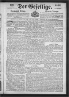 Der Gesellige : Graudenzer Zeitung 1898.09.10, Jg. 73, No. 212