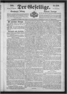 Der Gesellige : Graudenzer Zeitung 1898.09.20, Jg. 73, No. 220