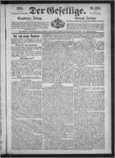 Der Gesellige : Graudenzer Zeitung 1898.09.24, Jg. 73, No. 224