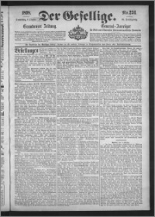 Der Gesellige : Graudenzer Zeitung 1898.10.06, Jg. 73, No. 234