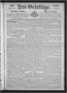 Der Gesellige : Graudenzer Zeitung 1898.10.07, Jg. 73, No. 235