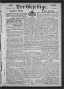 Der Gesellige : Graudenzer Zeitung 1898.10.22, Jg. 73, No. 248
