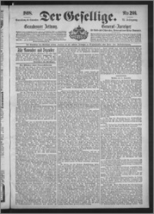 Der Gesellige : Graudenzer Zeitung 1898.11.12, Jg. 73, No. 266