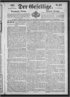 Der Gesellige : Graudenzer Zeitung 1898.11.25, Jg. 73, No. 276