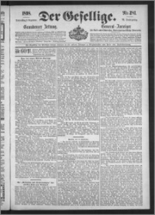 Der Gesellige : Graudenzer Zeitung 1898.12.01, Jg. 73, No. 281