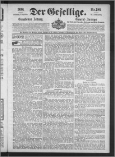Der Gesellige : Graudenzer Zeitung 1898.12.07, Jg. 73, No. 286
