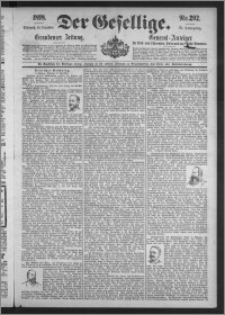 Der Gesellige : Graudenzer Zeitung 1898.12.14, Jg. 73, No. 292