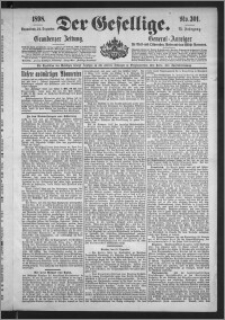 Der Gesellige : Graudenzer Zeitung 1898.12.24, Jg. 73, No. 301