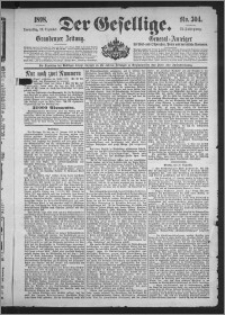 Der Gesellige : Graudenzer Zeitung 1898.12.29, Jg. 73, No. 304