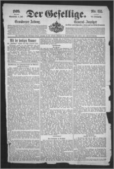 Der Gesellige : Graudenzer Zeitung 1899.07.01, Jg. 73, No. 152