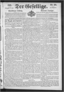 Der Gesellige : Graudenzer Zeitung 1899.07.29, Jg. 74, No. 176
