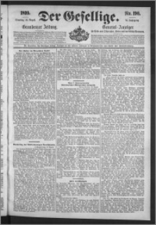 Der Gesellige : Graudenzer Zeitung 1899.08.15, Jg. 74, No. 190