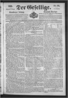 Der Gesellige : Graudenzer Zeitung 1899.08.16, Jg. 74, No. 191