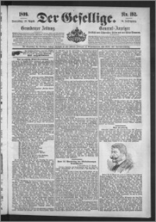 Der Gesellige : Graudenzer Zeitung 1899.08.17, Jg. 74, No. 192