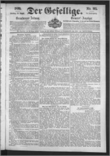 Der Gesellige : Graudenzer Zeitung 1899.08.20, Jg. 74, No. 195