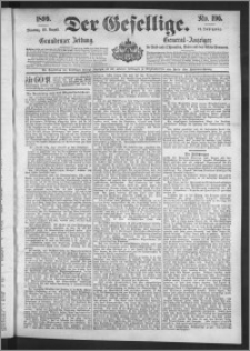 Der Gesellige : Graudenzer Zeitung 1899.08.22, Jg. 74, No. 196