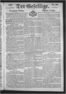 Der Gesellige : Graudenzer Zeitung 1899.08.27, Jg. 74, No. 201