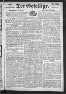 Der Gesellige : Graudenzer Zeitung 1899.09.02, Jg. 74, No. 206