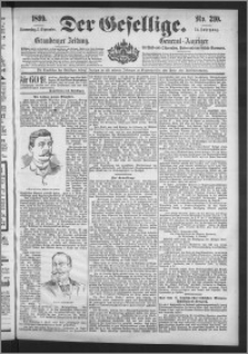 Der Gesellige : Graudenzer Zeitung 1899.09.07, Jg. 74, No. 210