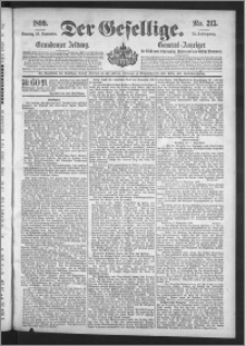 Der Gesellige : Graudenzer Zeitung 1899.09.10, Jg. 74, No. 213